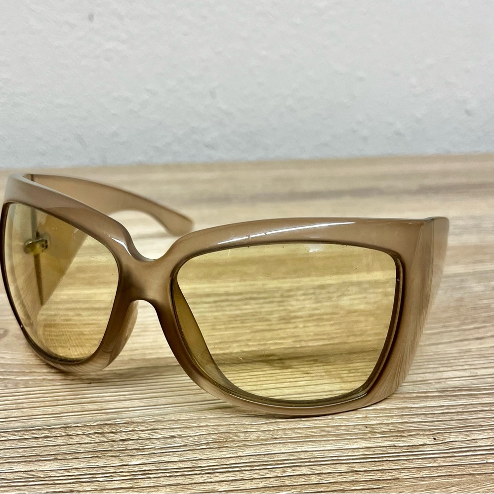 2000s Gucci Shield Sunglasses Translucent Y2k - image 3